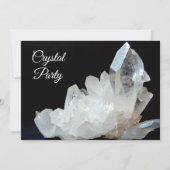 Hübscher Quarzkristall Einladung (Vorderseite)