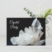 Hübscher Quarzkristall Einladung (Stehend Vorderseite)