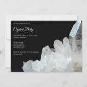 Hübscher Quarzkristall Einladung (Rückseite)