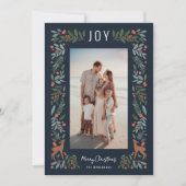 Hübscher Rahmen | Marine | Vertikales Foto Feiertagskarte (Vorderseite)