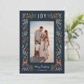 Hübscher Rahmen | Marine | Vertikales Foto Feiertagskarte (Stehend Vorderseite)