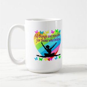 HÜBSCHER RAINBOW ALLE DINGE SIND MÖGLICH BALLERINA KAFFEETASSE
