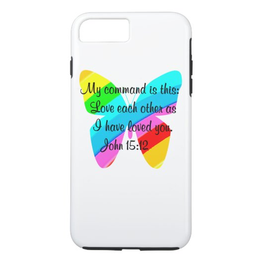 HÜBSCHER RAINBOW-BUTTERFLY Case-Mate iPhone HÜLLE (Rückseite)