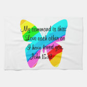 HÜBSCHER RAINBOW-BUTTERFLY HANDTUCH (Horizontal)