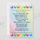 HÜBSCHER RAINBOW CHRISTLICHE 90. GEBURTSTAGLICHE E EINLADUNG (Rückseite)