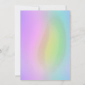 HÜBSCHER RAINBOW-FLORARAL EINLADUNG (Rückseite)