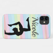 HÜBSCHER RAINBOW-PERSONALISIERTER GYMNASTIK Case-Mate iPhone HÜLLE (Rückseite (Horizontal))