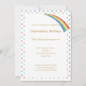 HÜBSCHER RAINBOW-SPOT-RAINBOIN EINLADUNG (Vorderseite)