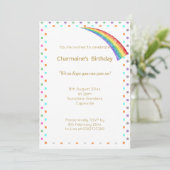 HÜBSCHER RAINBOW-SPOT-RAINBOIN EINLADUNG (Stehend Vorderseite)