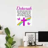 HÜBSCHER RAINBOW UND CROSS JEREMIAH 29:11 CUSTOM POSTER (Heimbüro)