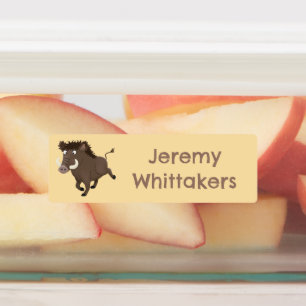 Hübscher Rasierapparat Cartoon personalisiert Etiketten