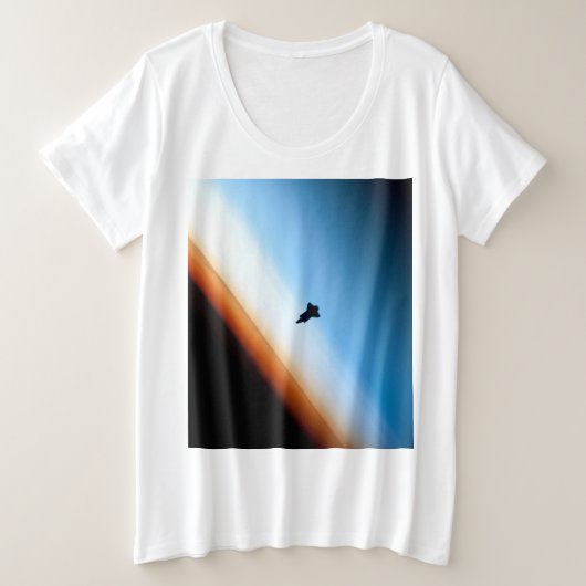 Hübscher Raum Große Größe T-Shirt (Design vorne)