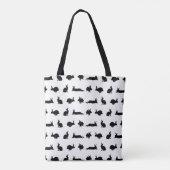 Hübscher Rausch über Print (Farbe auswählen) Tasche (Rückseite)