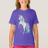 Hübscher Regenbogen-Aufzuchtbetrieb Einhornfallen T-Shirt (Vorderseite)