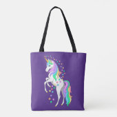 Hübscher Regenbogen-Aufzuchtbetrieb Einhornfallen Tasche (Rückseite)