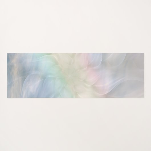 Hübscher Regenbogen-BlumeMandalaentwurf Yogamatte (Rückseite (Horizontal))