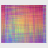 Hübscher Regenbogen-kariertes Verpackungs-Papier Geschenkpapier (Flach)