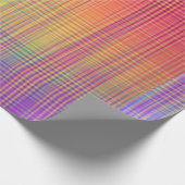 Hübscher Regenbogen-kariertes Verpackungs-Papier Geschenkpapier (Ecke)