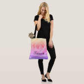 Hübscher Regenbogen Rose Namaste Entwurf Tasche (Am Model)
