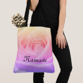 Hübscher Regenbogen Rose Namaste Entwurf Tasche (Von Nahem)