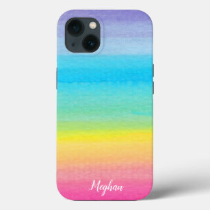 Hübscher Regenbogen und Name Case-Mate iPhone Hülle