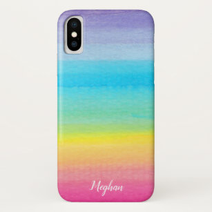 Hübscher Regenbogen und Name Case-Mate iPhone Hülle