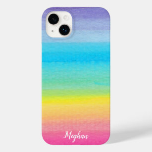 Hübscher Regenbogen und Name Case-Mate iPhone 14 Plus Hülle