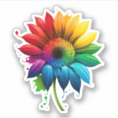 Hübscher Regenbogenaufkleber | Die Aufkleber (Vorderseite)