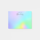 Hübscher Regenbogenverlauf personalisierte Nachbem Post-it Klebezettel (Vorderseite)