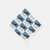 Hübscher Reitpferd Weihnachten Serviette (Ecke)
