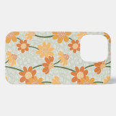 Hübscher Retro-Mutation der Blume der 1970er Jahre iPhone Hülle (Rückseite (Horizontal))