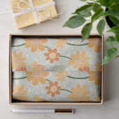 Hübscher Retro-Mutation der Blume der 1970er Jahre Seidenpapier (Geschenk)