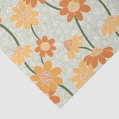 Hübscher Retro-Mutation der Blume der 1970er Jahre Seidenpapier (Ausschnitt)