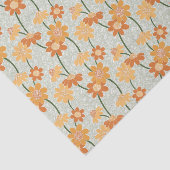 Hübscher Retro-Mutation der Blume der 1970er Jahre Seidenpapier (Ausschnitt)