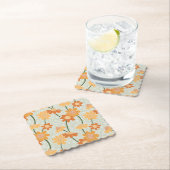 Hübscher Retro-Mutation der Blume der 1970er Jahre Untersetzer (Vor Ort)