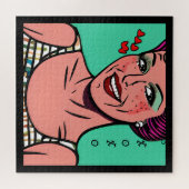 Hübscher Retro-Pop Art XOXO Puzzle (Horizontal)