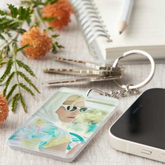 Hübscher Retro Summer Day Drive Schlüsselanhänger (Vorderseite rechts)