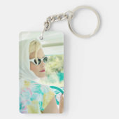 Hübscher Retro Summer Day Drive Schlüsselanhänger (Rückseite)