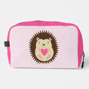 Hübscher rosa Baby-Mädchen-Igel Waschbeutel