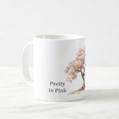 Hübscher Rosa Baum Kaffeetasse (Vorderseite Links)