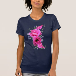 Hübscher rosa Blumen-Blumenstrauß-T - Shirt