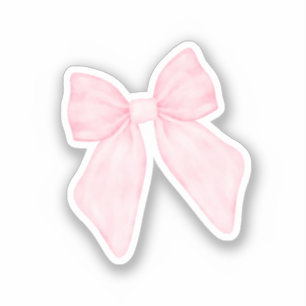 Hübscher rosa Bogen Aufkleber