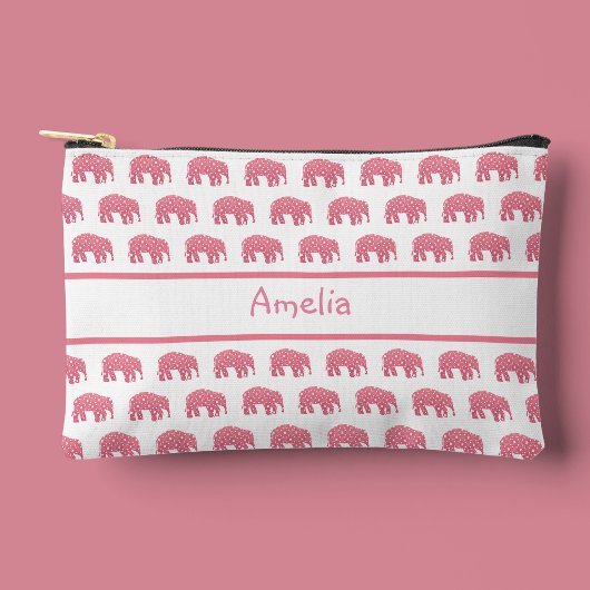 Hübscher Rosa Elefant Elefant  Zubehörtasche