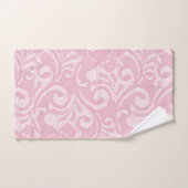 Hübscher rosa Farbstich mit Blumenmuster Badhandtuch Set (Handtuch)