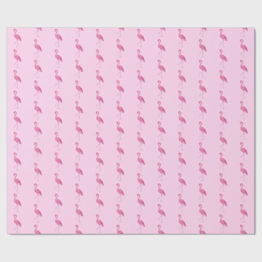 Hübscher rosa Flamingo Geschenkpapier (Flach)