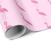 Hübscher rosa Flamingo Geschenkpapier (Rolleneckpunkt)