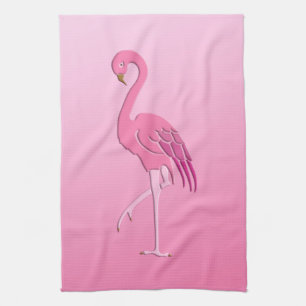 Hübscher rosa Flamingo Handtuch
