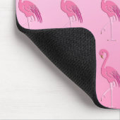 Hübscher rosa Flamingo Mousepad (Ecke)