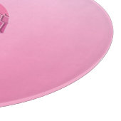Hübscher rosa Flamingo Schneidebrett (Ecke)
