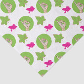 Hübscher rosa Frosch Seidenpapier (Ausschnitt)